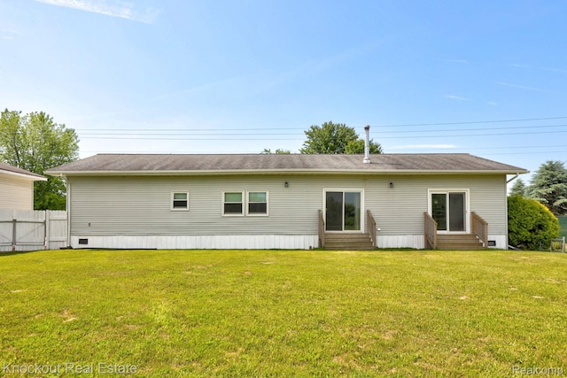5490 Rupprecht Rd, Vassar, MI 48768 - rear view of property with entry steps