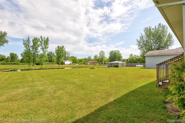 5490 Rupprecht Rd, Vassar, MI 48768 - view of yard featuring a water view