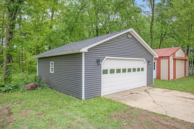 7920 8 1/2 Mile Rd, Ceresco, MI 49033 - view of detached garage