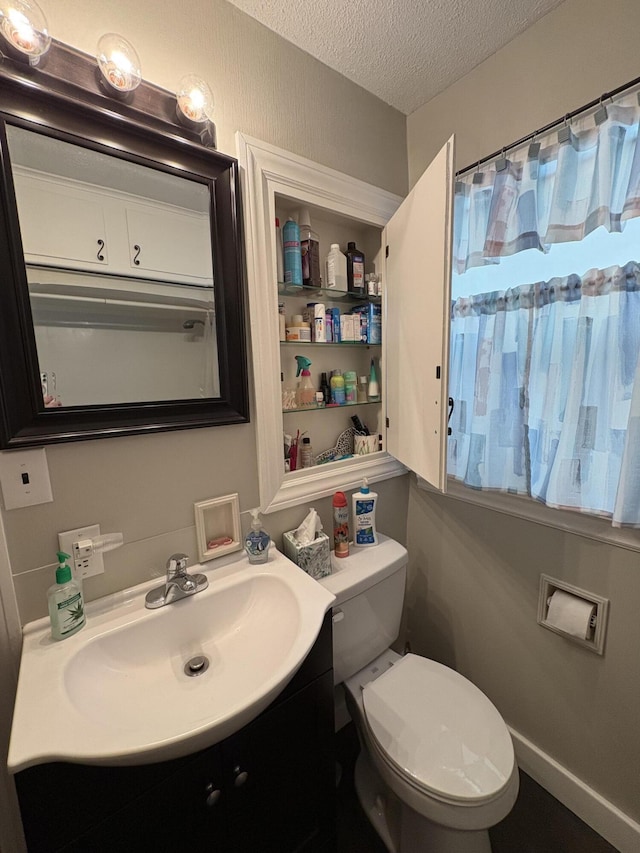 2065 Reggie Dr, Benton Harbor, MI 49022 - bathroom featuring vanity and a textured ceiling
