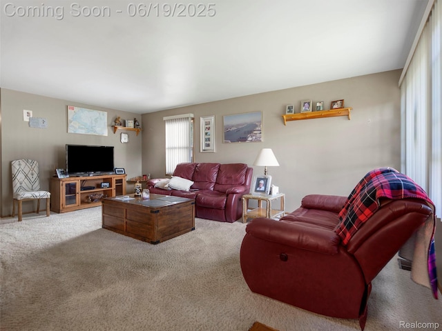 436 Orchard St, Wyandotte, MI 48192 - view of carpeted living room