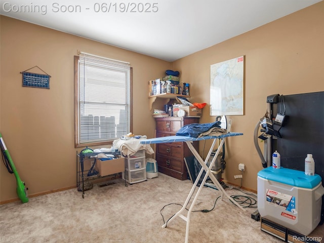 436 Orchard St, Wyandotte, MI 48192 - misc room with carpet flooring and baseboards
