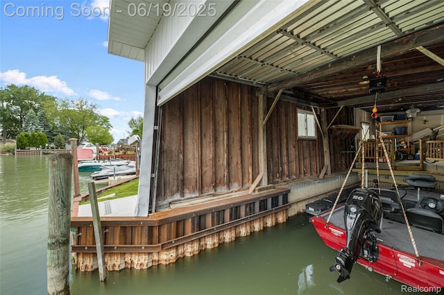 49775 Keycove St, Chesterfield, MI 48047 - dock area featuring a water view