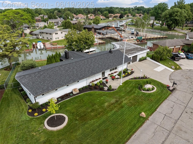 49775 Keycove St, Chesterfield, MI 48047 - aerial view of residential area with a nearby body of water