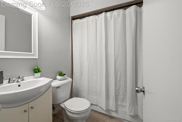 339 Shotka St, Westland, MI 48186 - bathroom with vanity, tile patterned flooring, and shower / bath combo