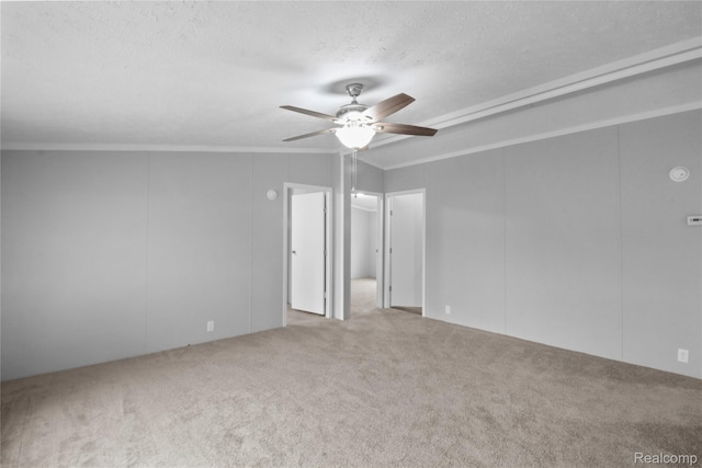 39500 W Warren Rd, Canton, MI 48187 - empty room featuring carpet floors, a ceiling fan, and a textured ceiling