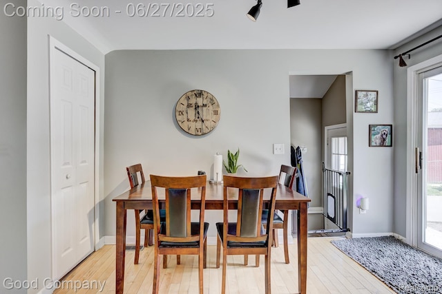 3626 Prairie Ave, Berkley, MI 48072 - dining room with hardwood / wood-style flooring and baseboards