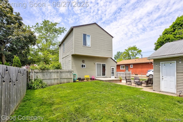 3626 Prairie Ave, Berkley, MI 48072 - back of property featuring a patio and a fenced backyard