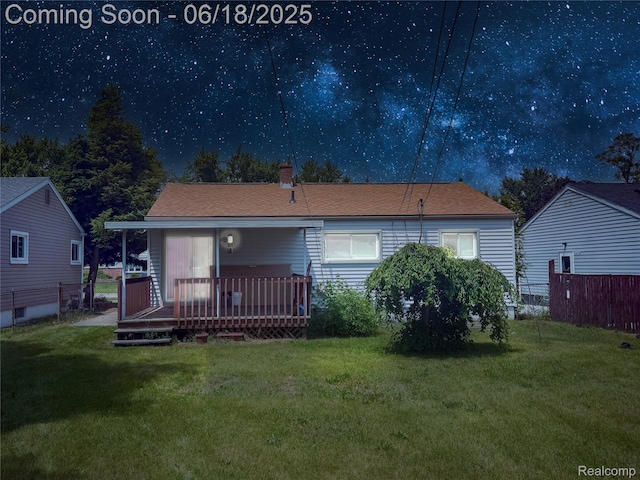 32303 Glen St, Westland, MI 48186 - rear view of house featuring a deck