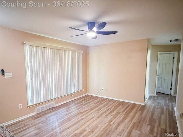 32303 Glen St, Westland, MI 48186 - unfurnished room with ceiling fan and wood finished floors
