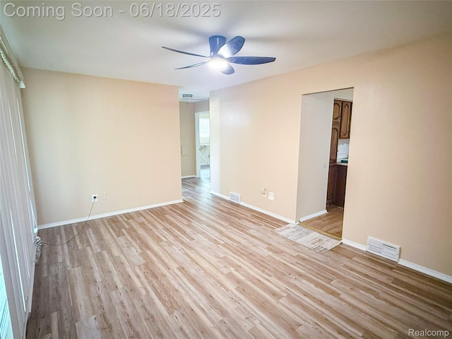 32303 Glen St, Westland, MI 48186 - spare room featuring ceiling fan and wood finished floors