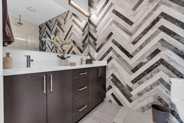 248 Alfred St, Detroit, MI 48201 - bathroom with double vanity and a shower
