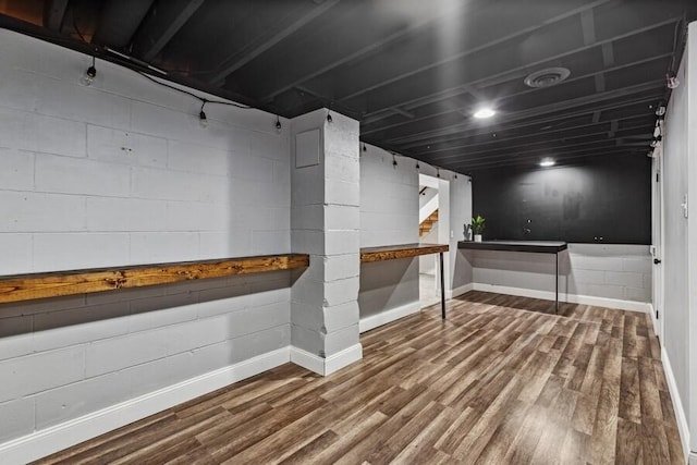 3108 Kim St, Saint Joseph, MI 49085 - finished basement with wood finished floors