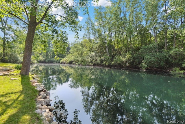 2386 Sherlock Trl, Highland, MI 48356 - water view featuring a forest