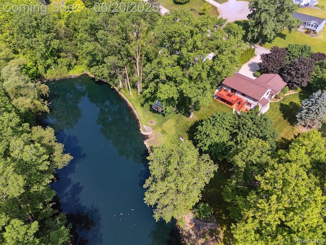 2386 Sherlock Trl, Highland, MI 48356 - bird's eye view of a large body of water