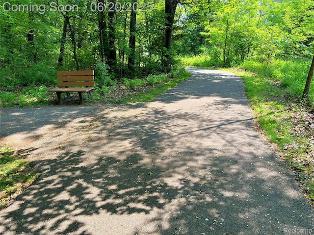 2386 Sherlock Trl, Highland, MI 48356 - view of street featuring a view of trees