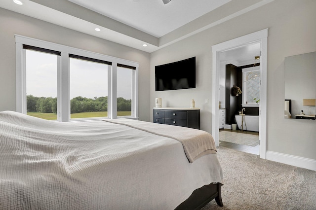 7074 S Ainger Rd, Olivet, MI 49076 - carpeted bedroom featuring recessed lighting and baseboards