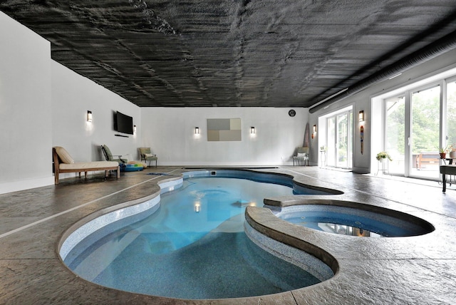 7074 S Ainger Rd, Olivet, MI 49076 - view of pool with a pool with connected hot tub