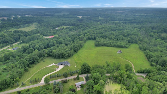 7074 S Ainger Rd, Olivet, MI 49076 - aerial view of property and surrounding area featuring a forest and rural landscape