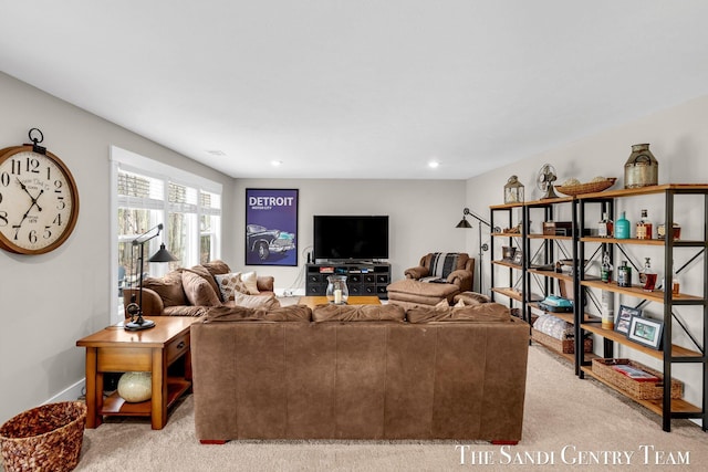 17947 Spring Tree Ct, Spring Lake, MI 49456 - living room featuring light colored carpet