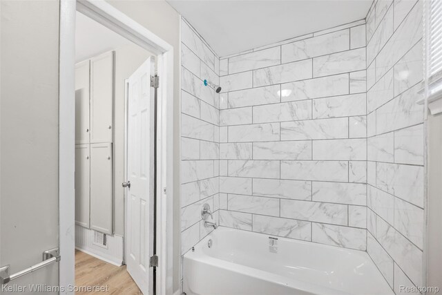 15841 Braile St, Detroit, MI 48223 - full bathroom with shower / bathtub combination and wood finished floors