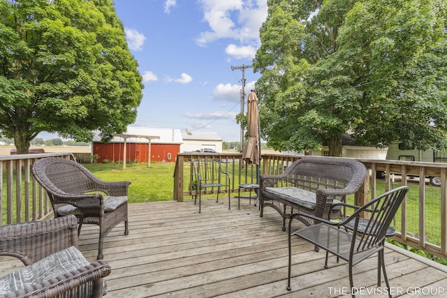 3665 47th St, Hamilton, MI 49419 - view of wooden deck