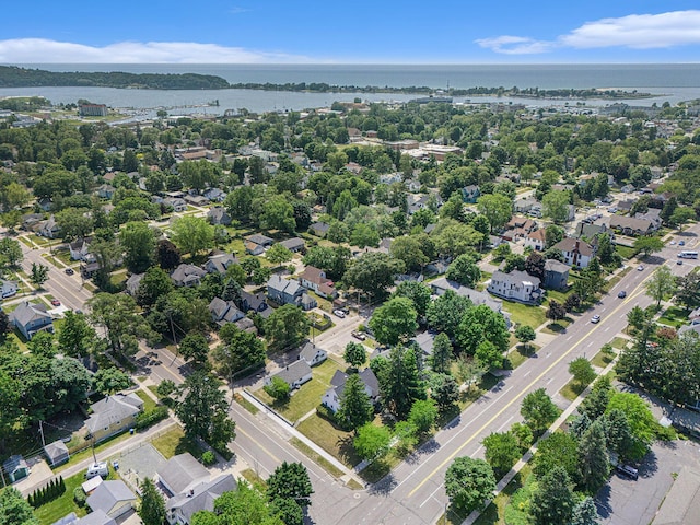 724 E Ludington Ave, Ludington, MI 49431 - aerial perspective of suburban area with a large body of water