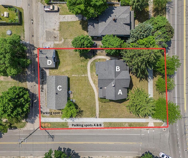 724 E Ludington Ave, Ludington, MI 49431 - view of property location featuring property parcel outlined