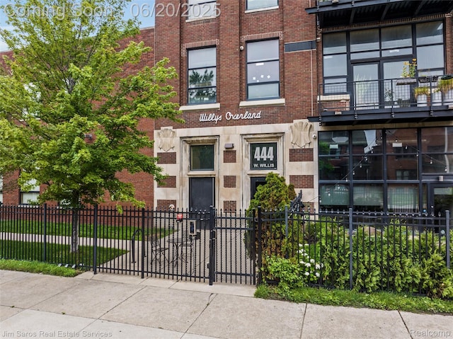 444 W Willis St Unit 211, Detroit, MI 48201 - view of front of home with brick siding
