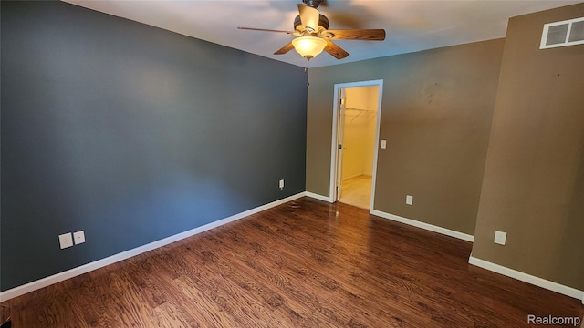29390 Juniper St, Trenton, MI 48183 - unfurnished room featuring a ceiling fan and wood finished floors