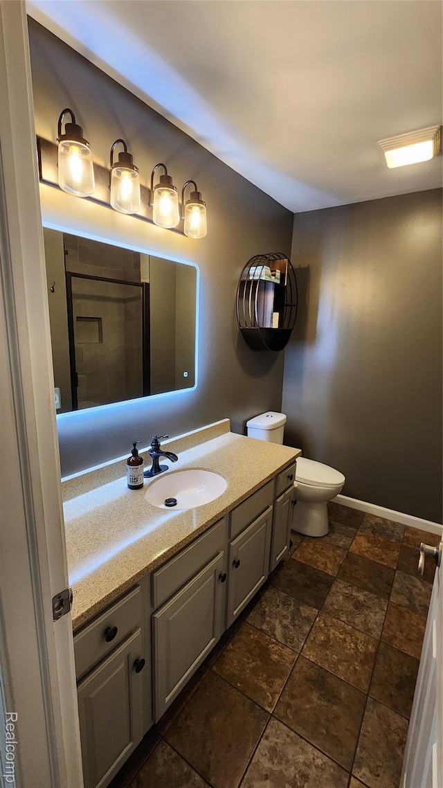 29390 Juniper St, Trenton, MI 48183 - bathroom with vanity and stone finish flooring