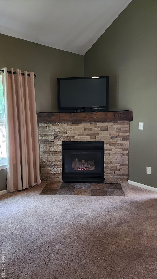 29390 Juniper St, Trenton, MI 48183 - detailed view of carpet flooring and a fireplace