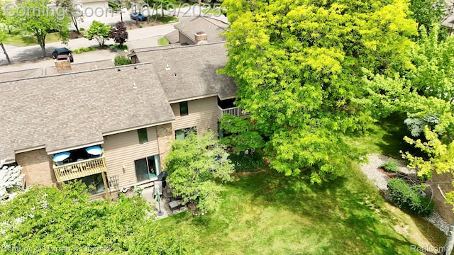 7190 Pebble Park Dr, West Bloomfield, MI 48322 - aerial view of property and surrounding area