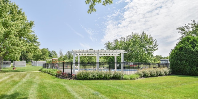 61626 Colony Bay Dr Unit 15, Cassopolis, MI 49031 - view of yard with a pergola