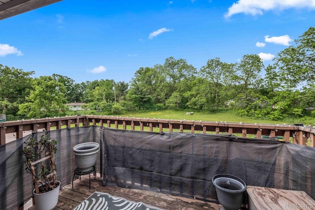 10660 E Holly Rd, Davisburg, MI 48350 - view of wooden balcony featuring a wooden deck
