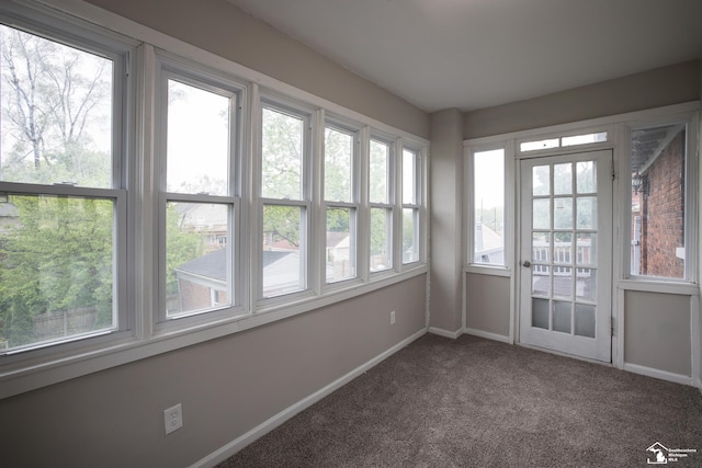 901 Chicago Blvd, Detroit, MI 48202 - unfurnished sunroom featuring carpet and baseboards