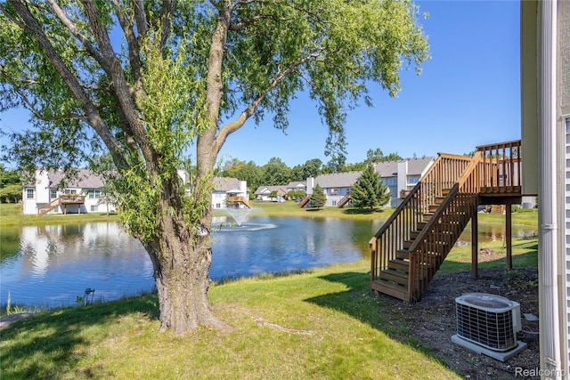 5959 Augusta Ln Unit 20, Grand Blanc, MI 48439 - water view featuring nearby suburban area and stairs
