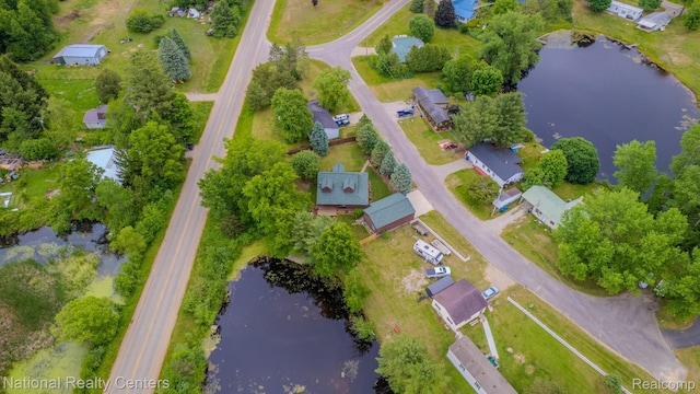 1471 Eldon Ct, Gladwin, MI 48624 - aerial view of property's location with a nearby body of water