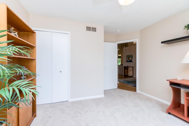 3105 Earlmoore Ln, Ann Arbor, MI 48105 - living area with carpet and a ceiling fan