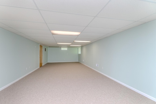 3105 Earlmoore Ln, Ann Arbor, MI 48105 - spare room featuring light colored carpet and a drop ceiling