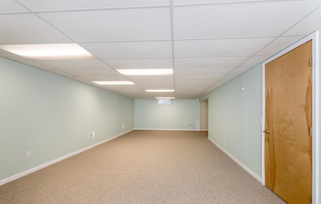 3105 Earlmoore Ln, Ann Arbor, MI 48105 - finished basement featuring carpet flooring and a paneled ceiling