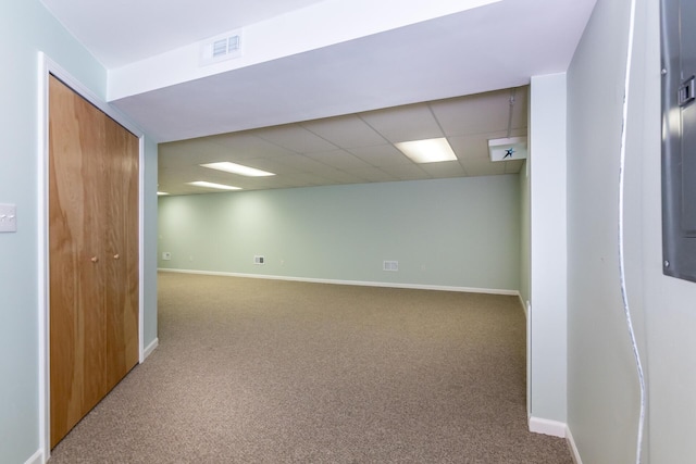 3105 Earlmoore Ln, Ann Arbor, MI 48105 - below grade area with carpet and baseboards