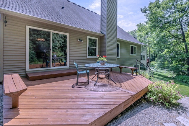 3105 Earlmoore Ln, Ann Arbor, MI 48105 - deck featuring outdoor dining area