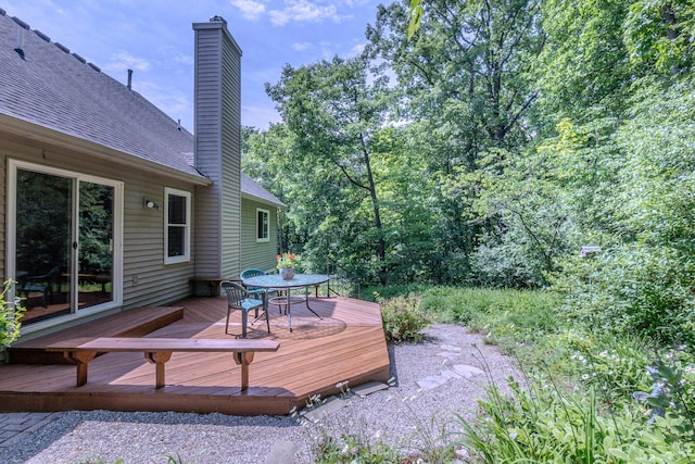 3105 Earlmoore Ln, Ann Arbor, MI 48105 - view of wooden terrace