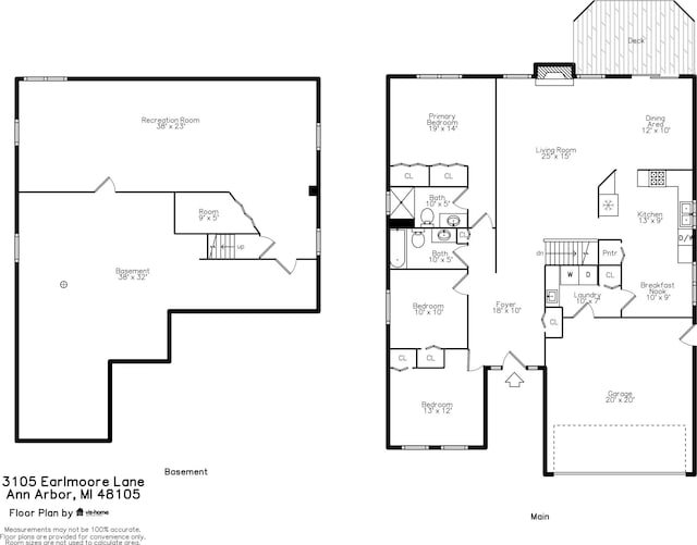 3105 Earlmoore Ln, Ann Arbor, MI 48105 - view of room layout