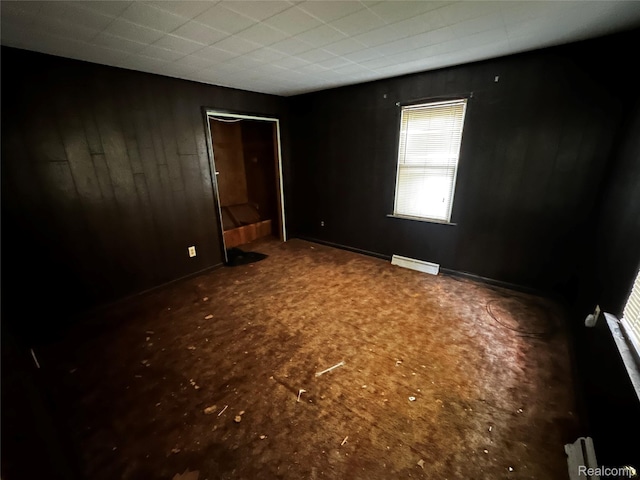 12910 Wilbur Rd, Clinton, MI 49236 - unfurnished room with wooden walls