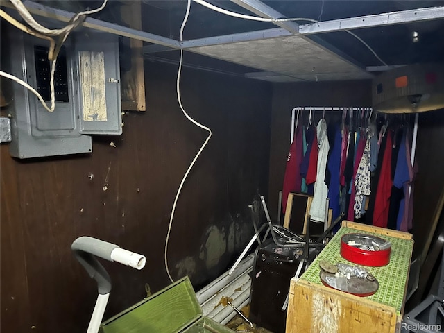 12910 Wilbur Rd, Clinton, MI 49236 - below grade area featuring electric panel