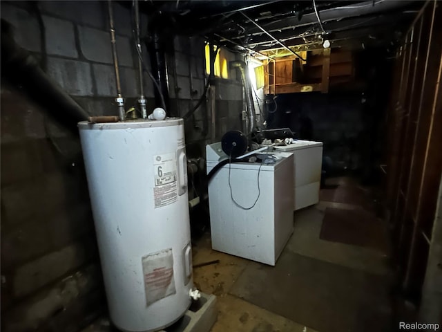12910 Wilbur Rd, Clinton, MI 49236 - utilities with electric water heater and washer and dryer