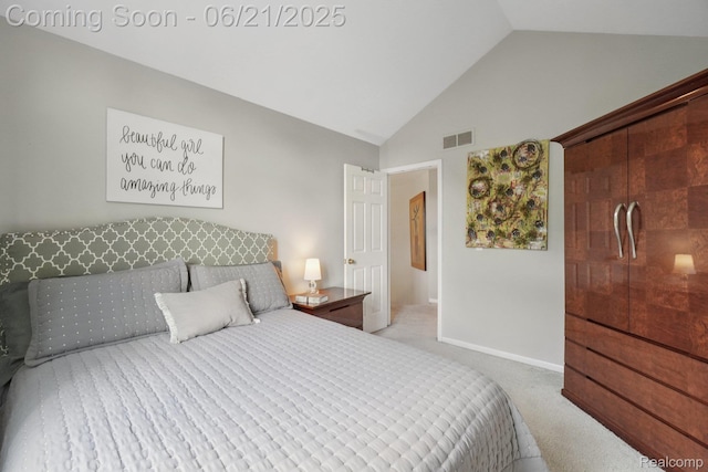 21898 Aspen Ct, Farmington Hills, MI 48335 - bedroom with carpet floors and high vaulted ceiling