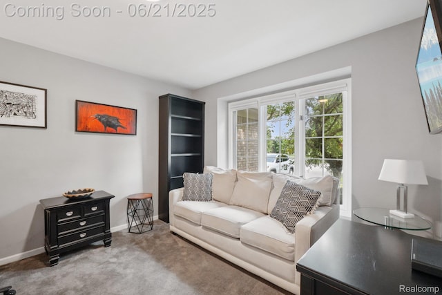 21898 Aspen Ct, Farmington Hills, MI 48335 - carpeted living room with baseboards